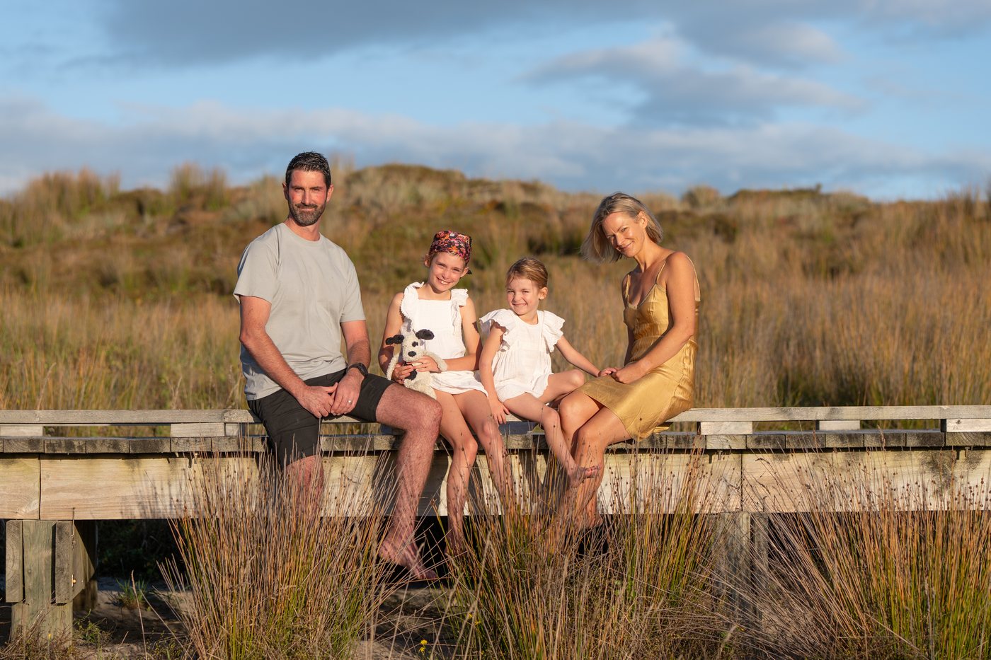 Melanie with her family