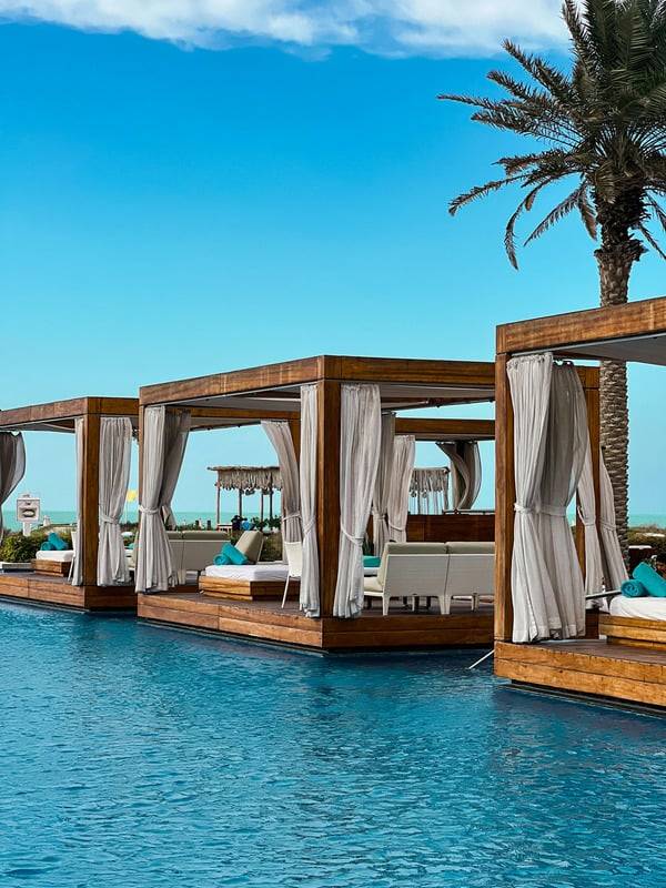 UAE beach club lifestyle