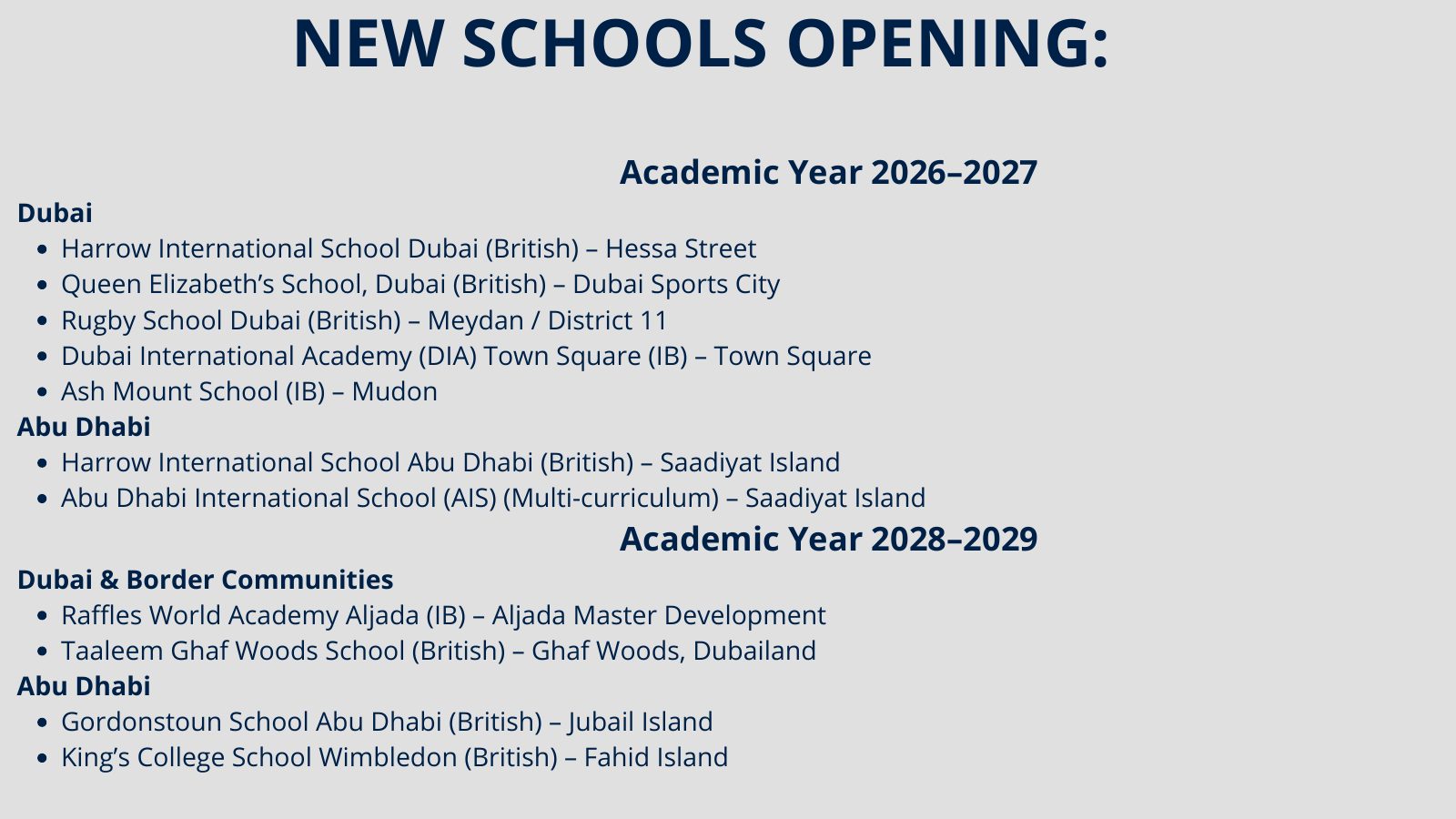 Guide to Choosing an International School in the UAE, page 14 of 27