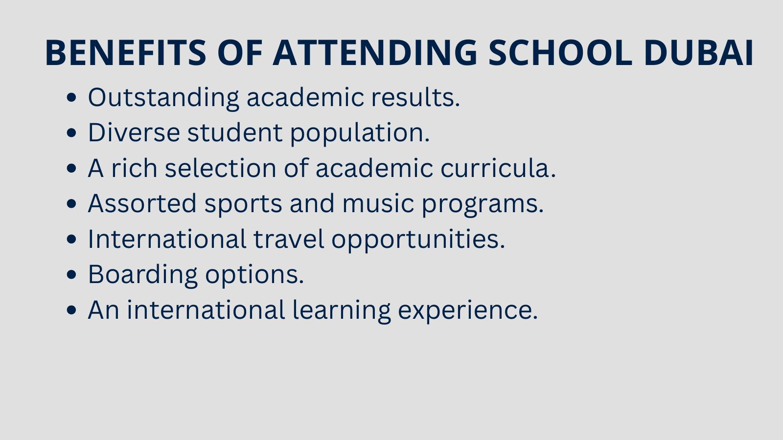 Guide to Choosing an International School in the UAE, page 17 of 27